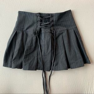 DKNY Pin Stripe Mini Skirt